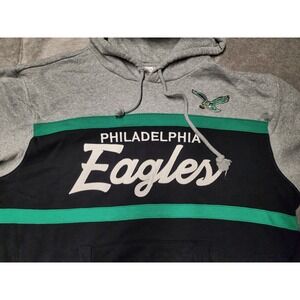 Philadelphia Eagles Mitchell & Ness Hoodie Mens 2XL Throwbacks Retro Logo NFL